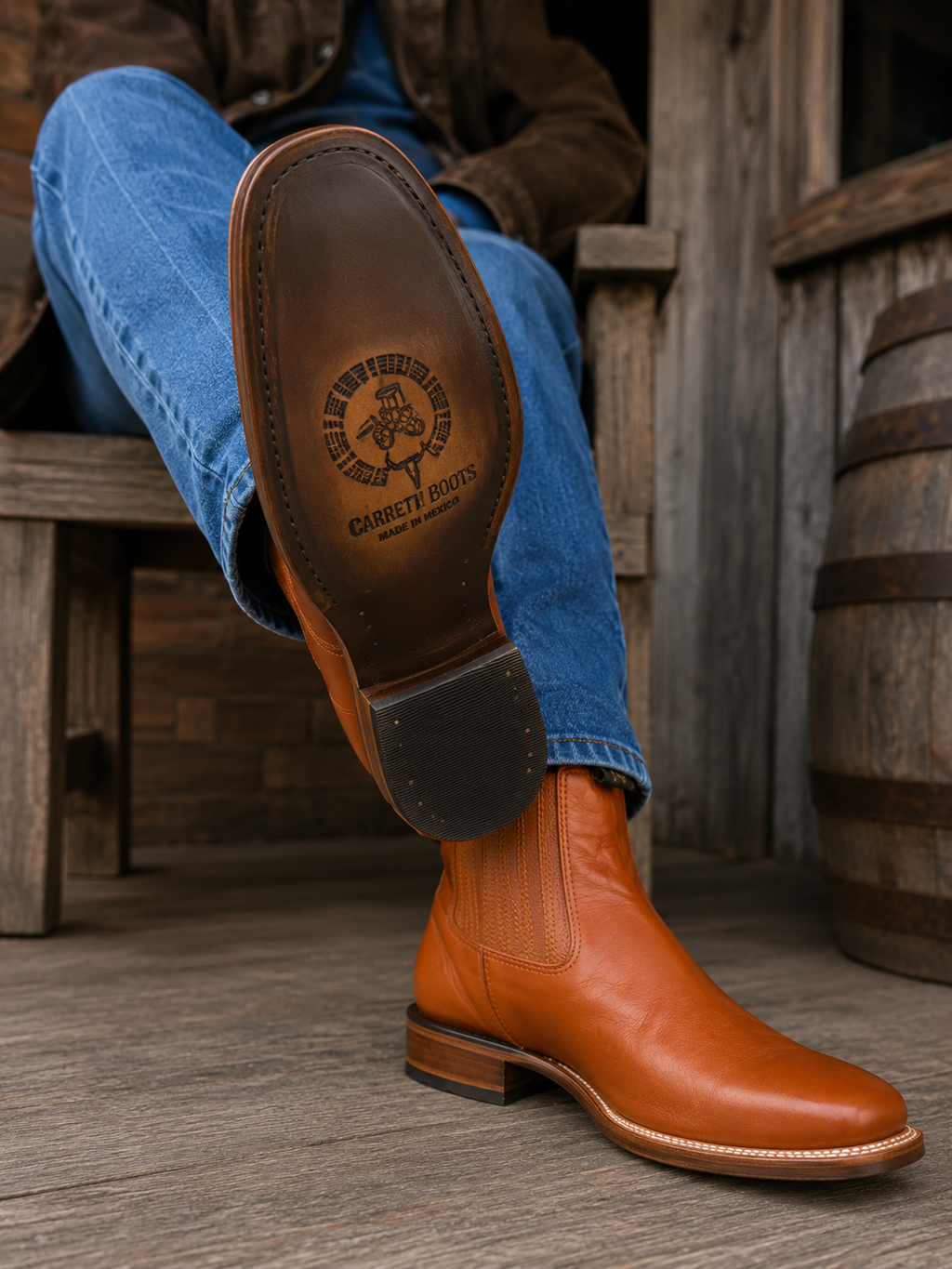 Men’s Genuine Leather Ankle Boots – Atanado Miel
