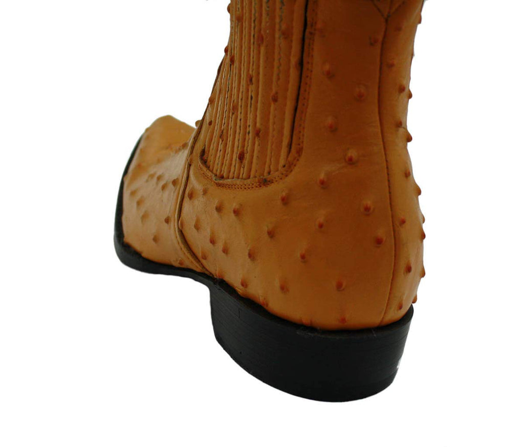 Dona Michi Men's Assorted Colors Leather Ostrich Print Cowboy Boots Style 1000 Ostrich