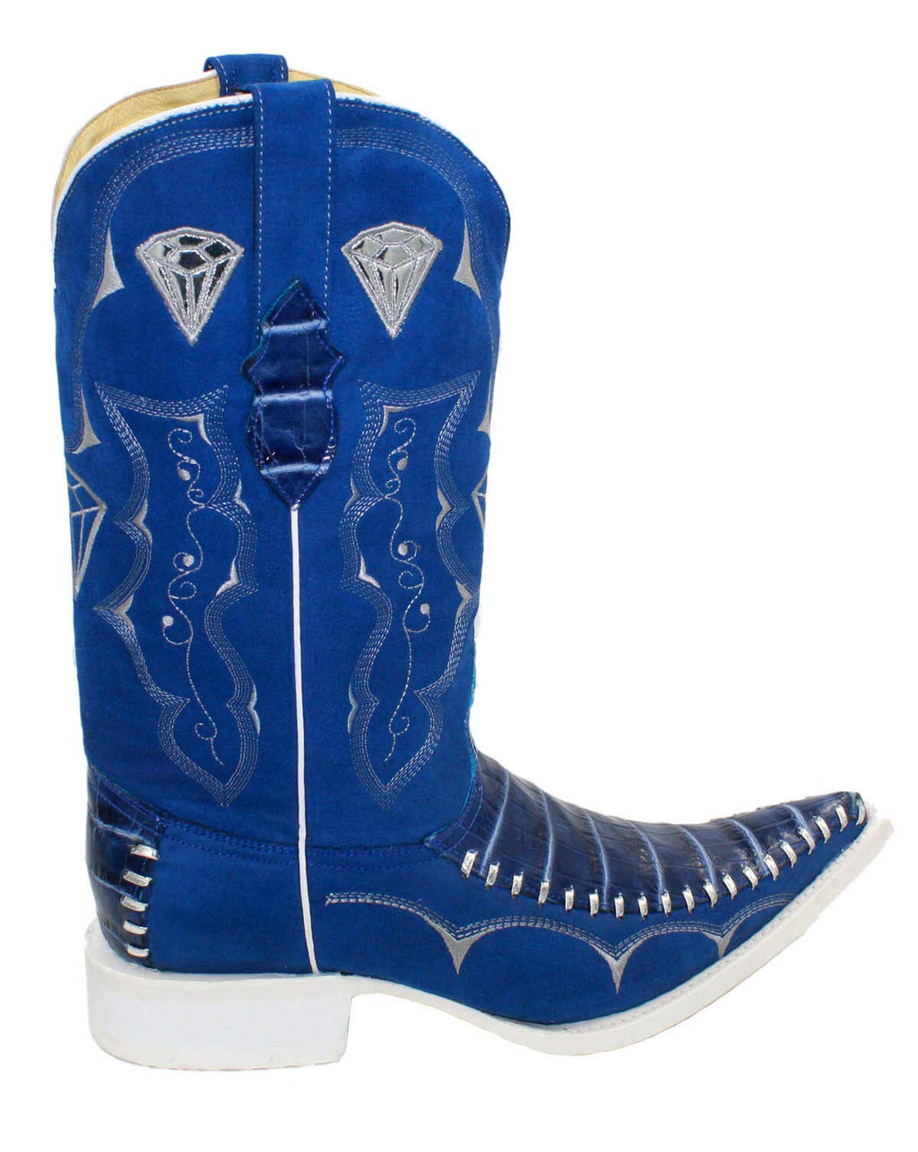 Dona Michi Men's Assorted Colors Leather Crocodile Print 3x Cowboy Boots Style-WD1342