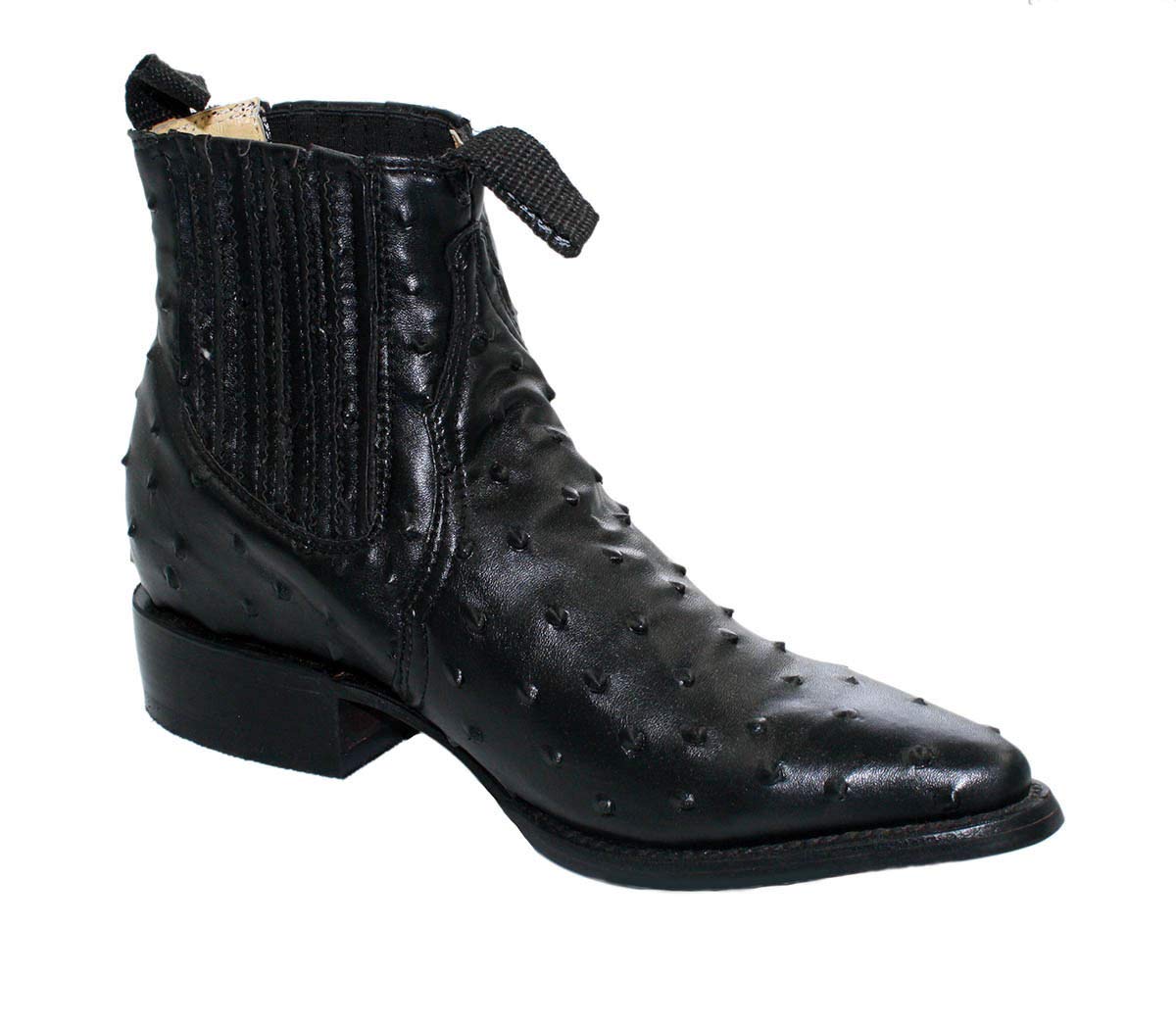 Dona Michi Men's Assorted Colors Leather Ostrich Print Cowboy Boots Style 1000 Ostrich