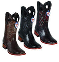 Dona Michi Men's Genuine Lizard Leather Square Toe Rodeo Western Boots Leather Sole