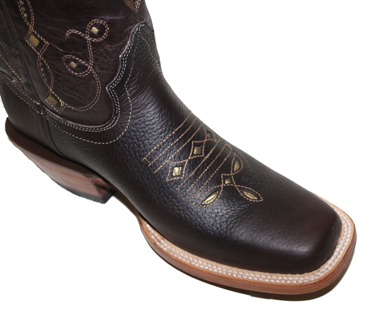 Cowgirl Western Lazer Cut Cow Hide Genuine Leather Boots