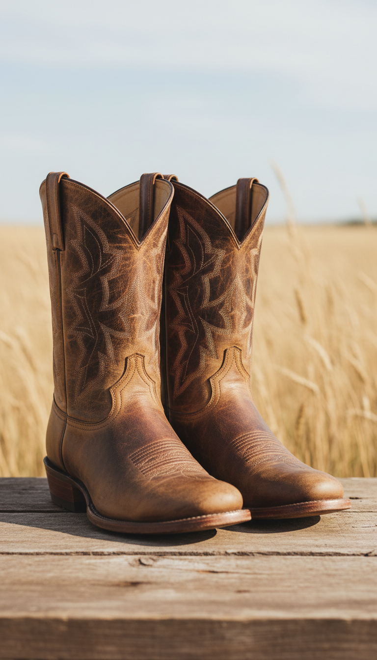 Men's Classic Leather Cowboy Boot