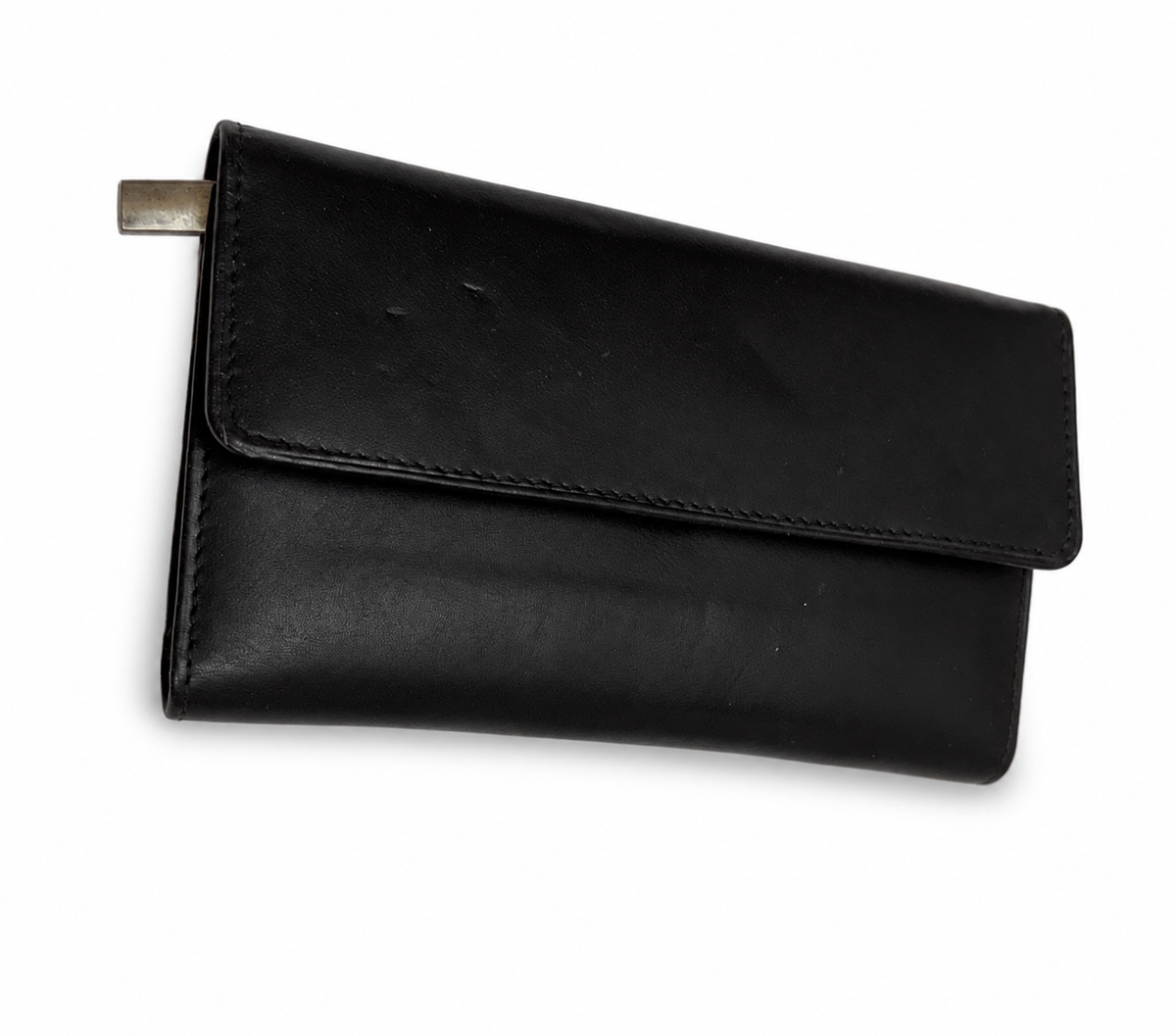 Women’s Genuine Leather Black Long Wallet