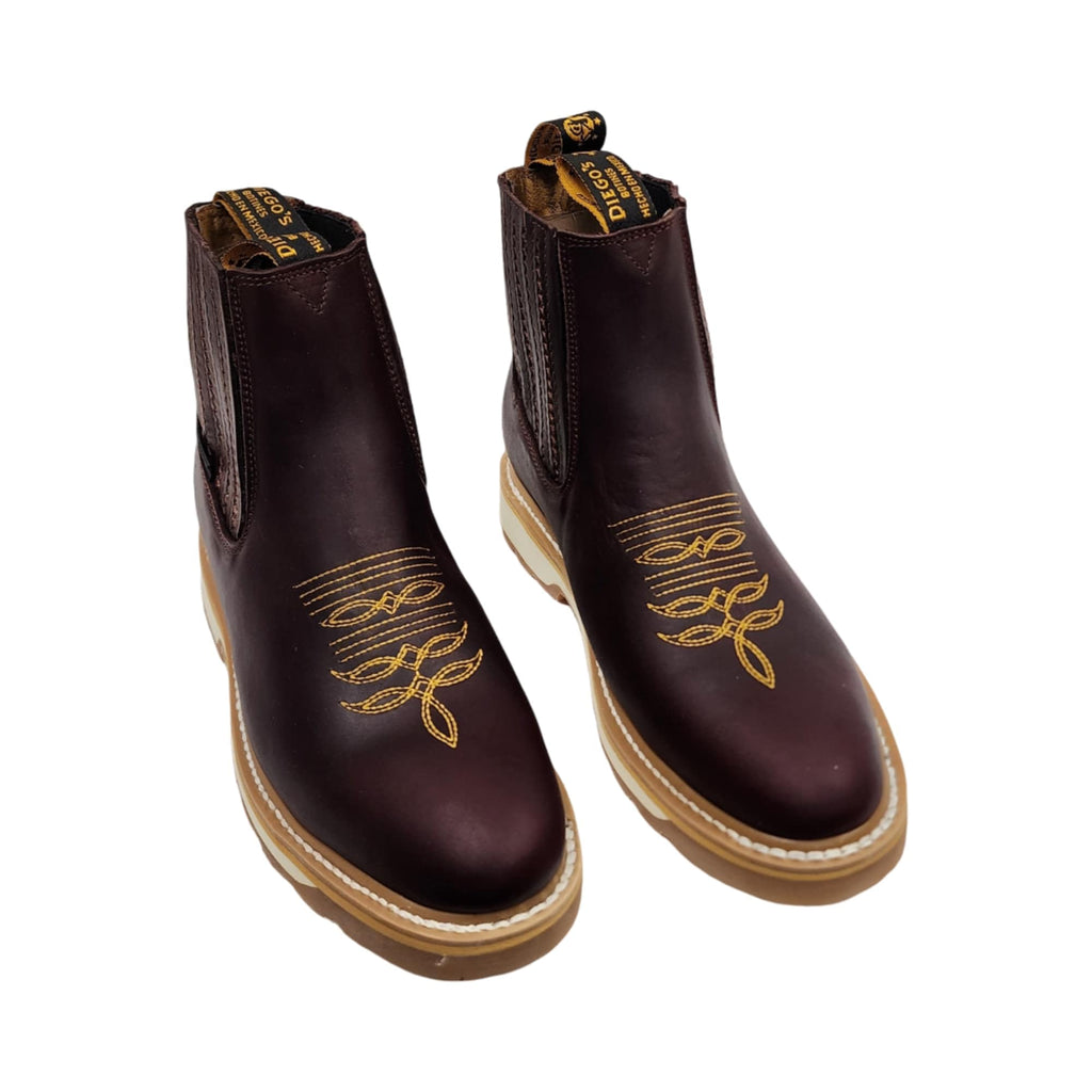 Botines de Trabajo Men's Genuine Cowhide Leather Short Ankle Western Work Boots with Wolverine Sole