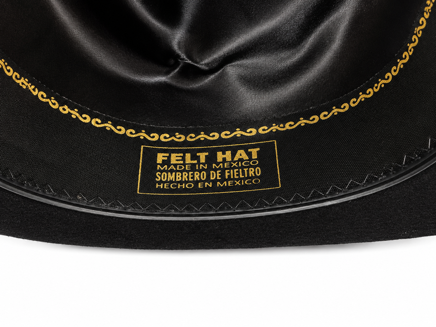 Men’s 25X Black Felt Cowboy Hat – Made in Mexico Western Ranch Hat