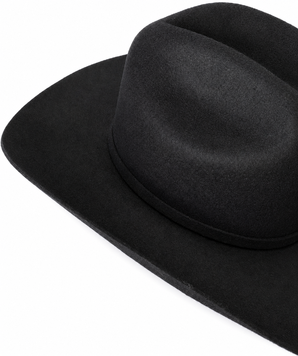 Men’s 25X Black Felt Cowboy Hat – Made in Mexico Western Ranch Hat