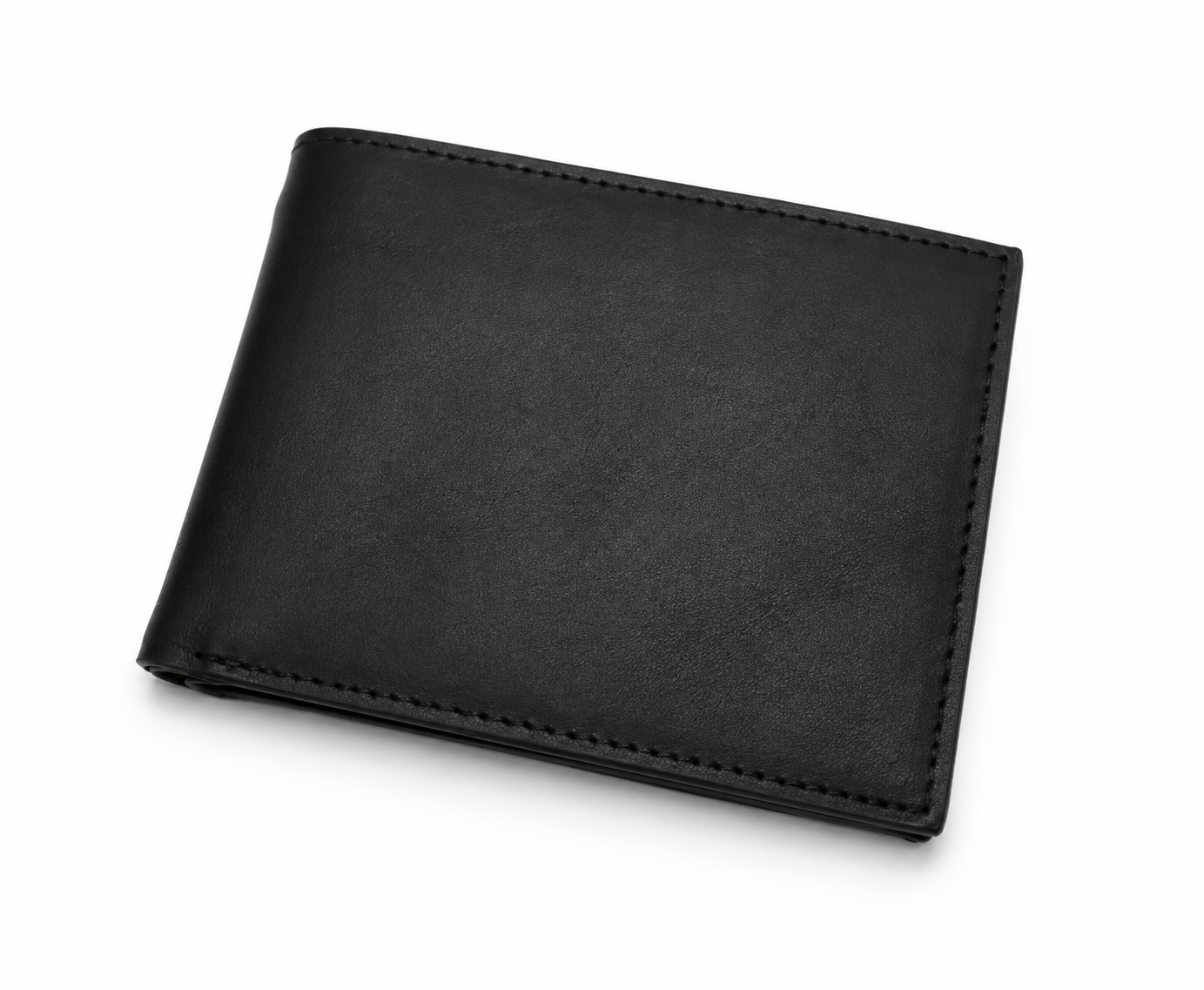 Men’s Genuine Leather Bifold Wallet with ID Window & Card Slots