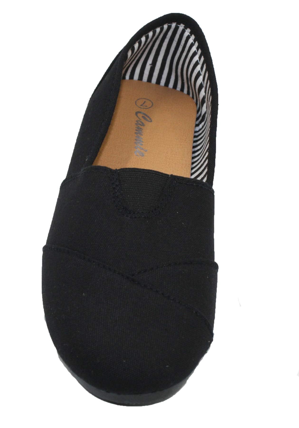 Women Canvas Slip-on Flats Nice and Comfortable Fit