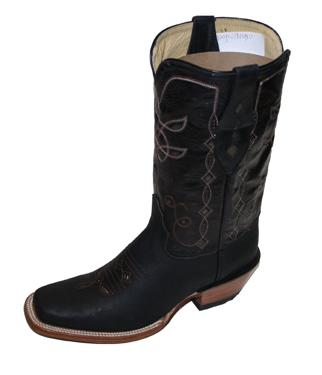 Cowgirl Western Lazer Cut Cow Hide Genuine Leather Boots