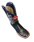 Dona Michi Men's Genuine Leather Turtle Print Square Toe Handcrafted Boots