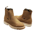 Botines de Trabajo Men's Genuine Cowhide Leather Short Ankle Western Work Boots with Wolverine Sole
