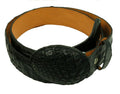 Dona Michi Genuine Crocodile Skin Leather Exotic Western Cowboy Belt with Removable Buckle