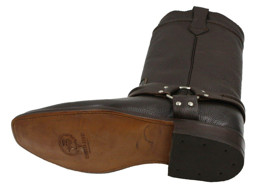 Dona Michi Men's Genuine Cowhide Leather Motorcycle Boots Handmade
