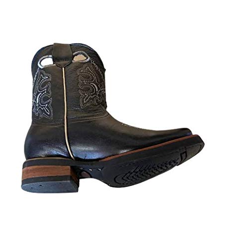 Dona Michi Kids Genuine Cowhide Leather Western Cowboy Rodeo Square Toe Handmade Bota