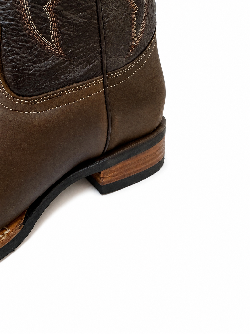Men’s Handcrafted Genuine Cowhide Leather Rodeo Western Cowboy Boots – Brown