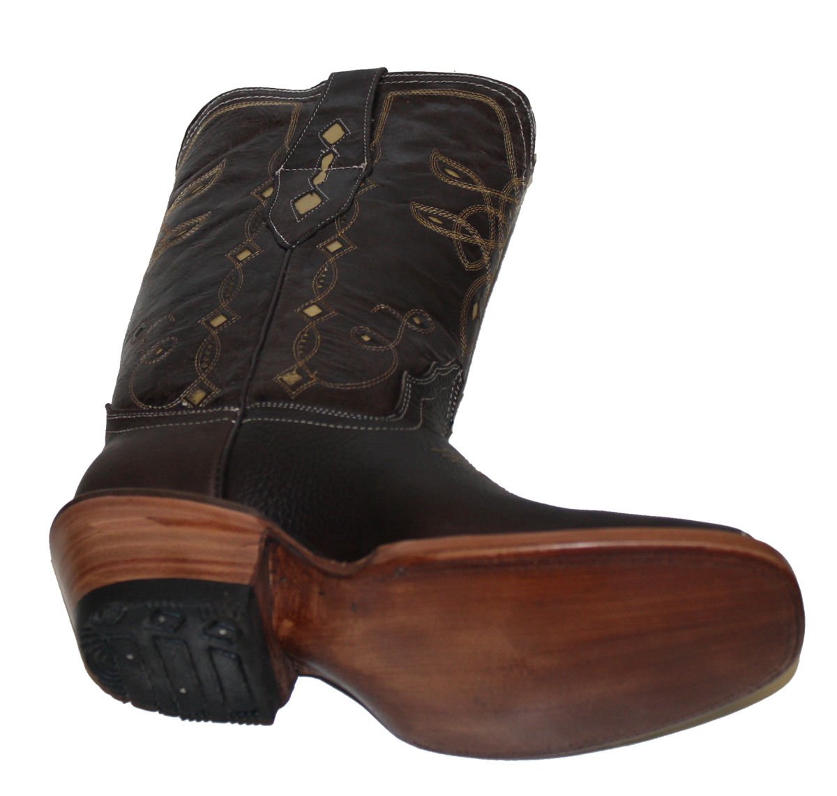 Cowgirl Western Lazer Cut Cow Hide Genuine Leather Boots