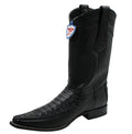 Men's Genuine Crocodile Belly Skin Leather Cowboy Square Toe Western Boots