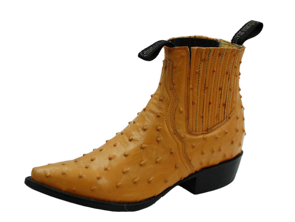 Dona Michi Men's Assorted Colors Leather Ostrich Print Cowboy Boots Style 1000 Ostrich