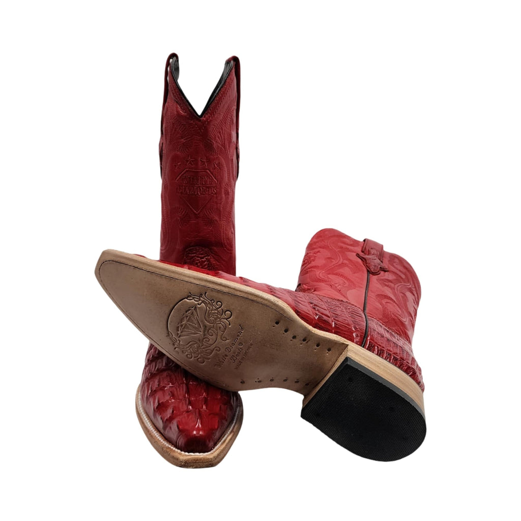 Dona Michi Men's Genuine Cowhide Crocodile Print 3X Toe Cowboy Western Boots