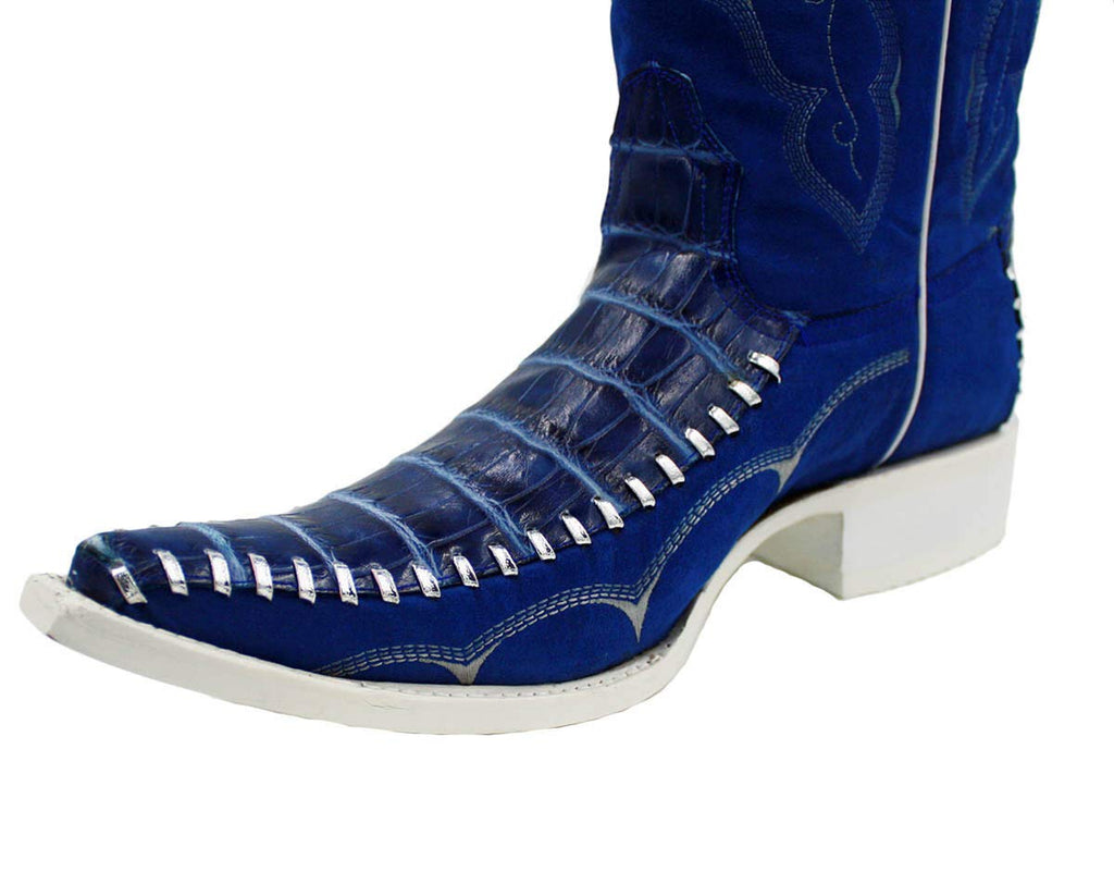 Dona Michi Men's Assorted Colors Leather Crocodile Print 3x Cowboy Boots Style-WD1342