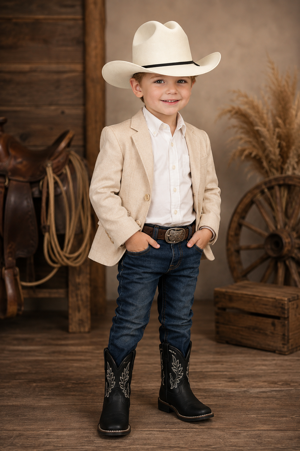 Kids White Cowboy Hat – Classic Western Ranch Style