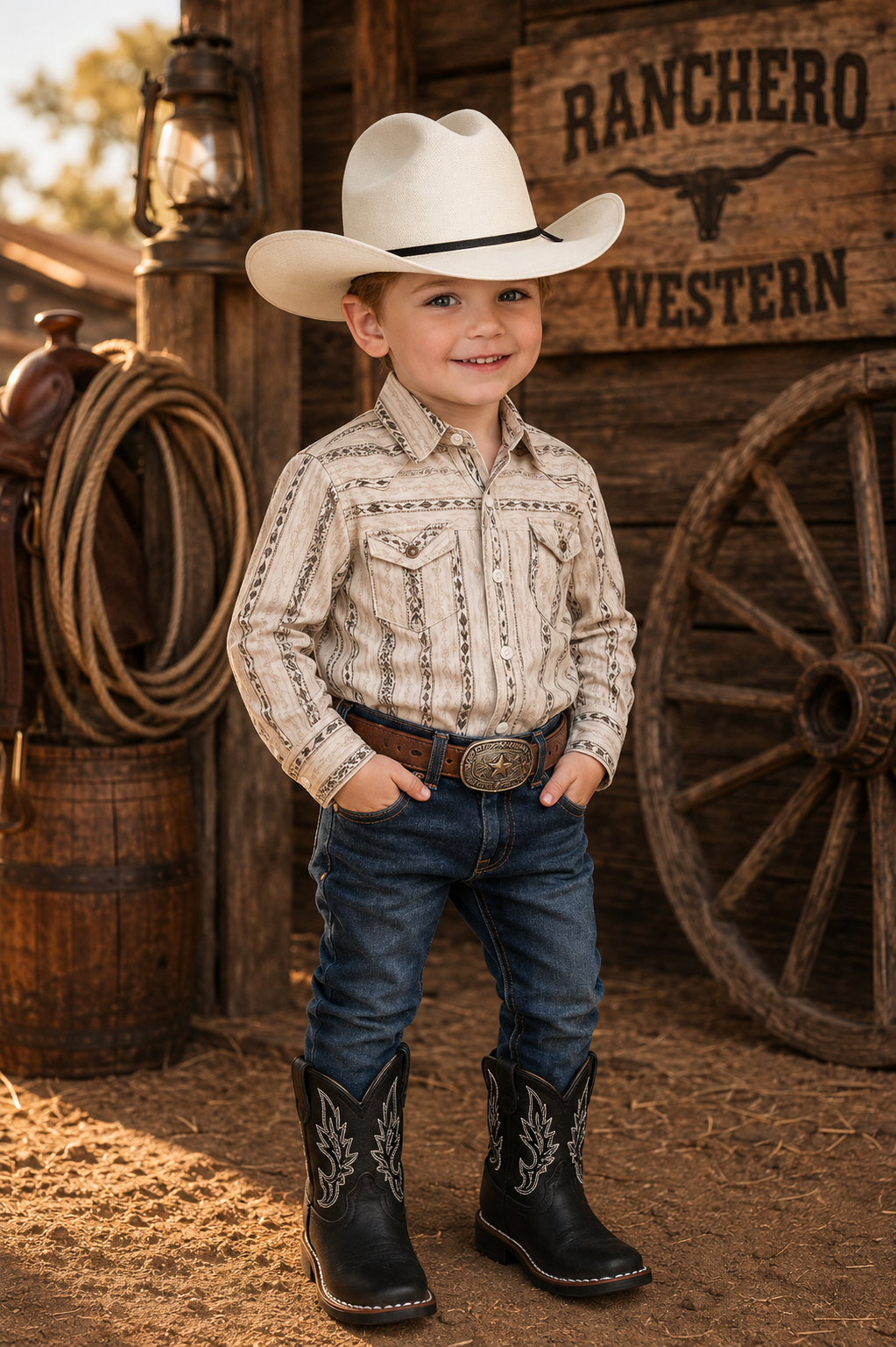 Kids White Cowboy Hat – Classic Western Ranch Style