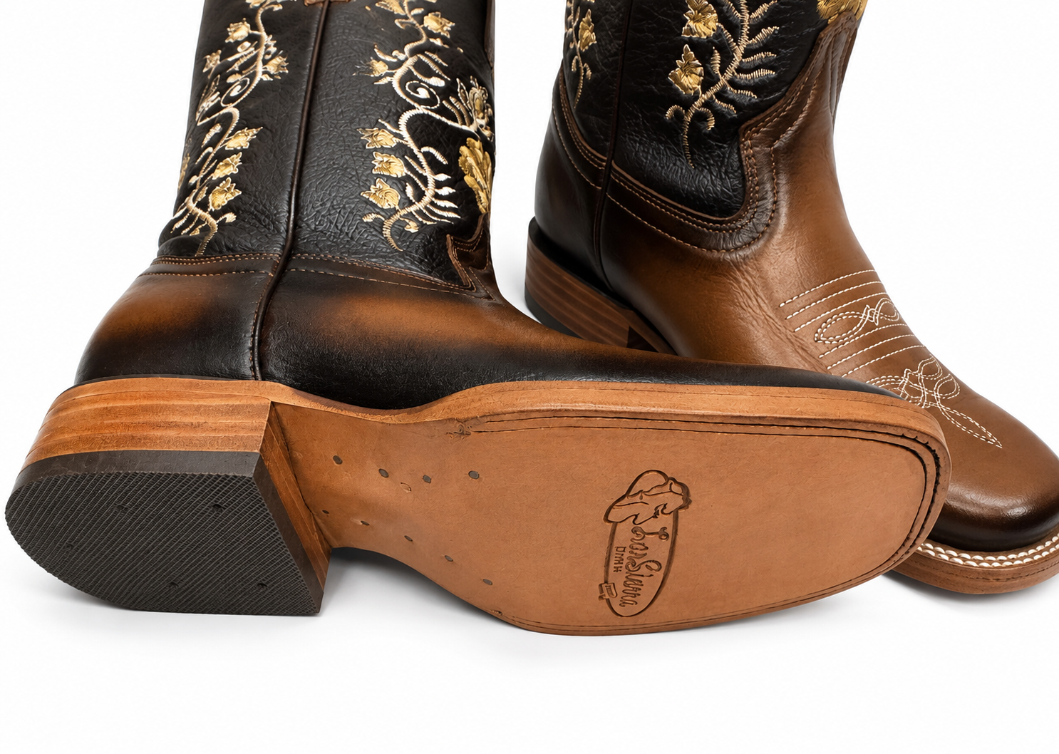 Women’s Genuine Leather Boots – Classic Casual Mid-Calf Boots with Durable Leather Sole