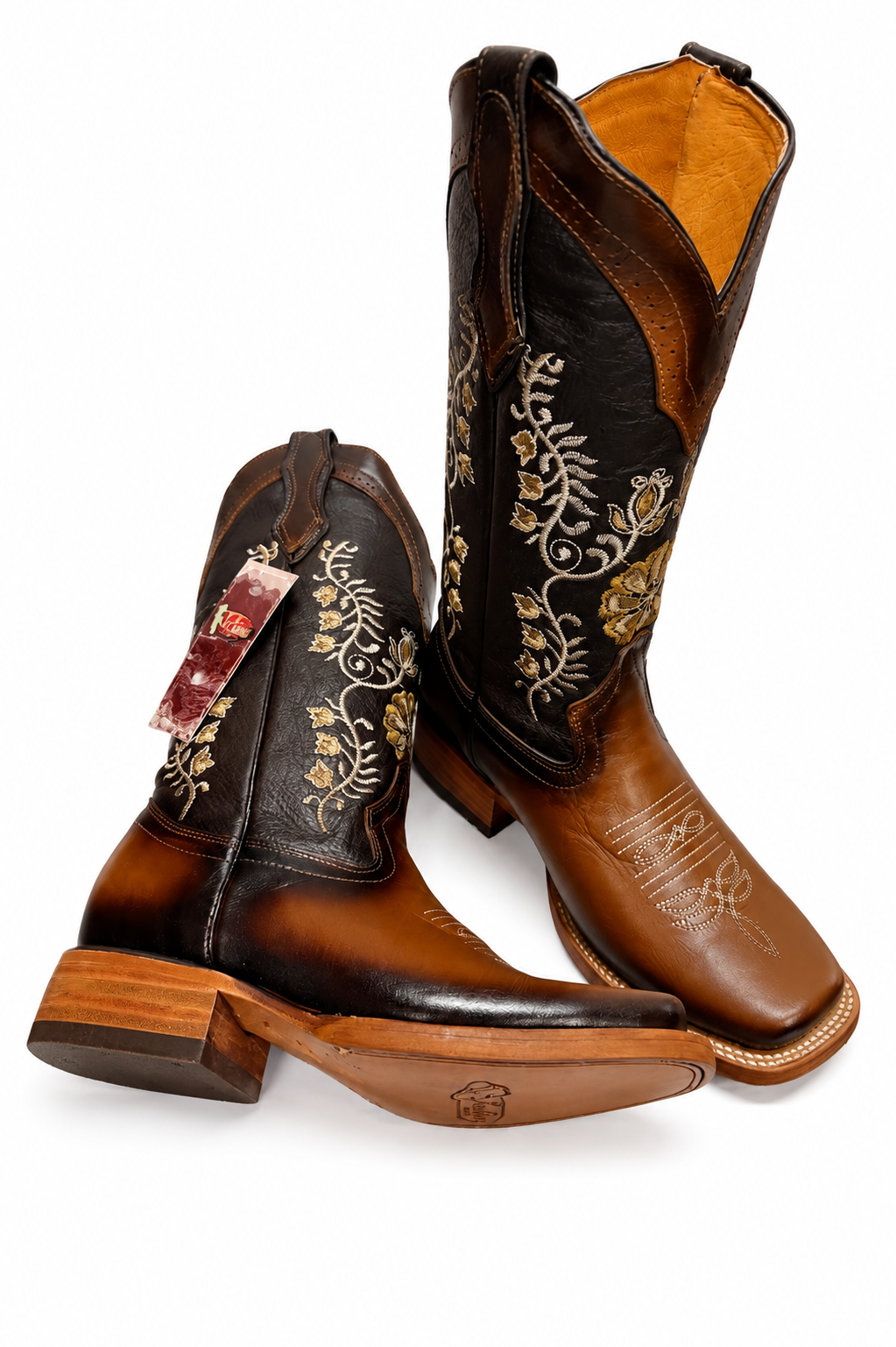 Women’s Genuine Leather Boots – Classic Casual Mid-Calf Boots with Durable Leather Sole