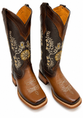 Women’s Genuine Leather Boots – Classic Casual Mid-Calf Boots with Durable Leather Sole