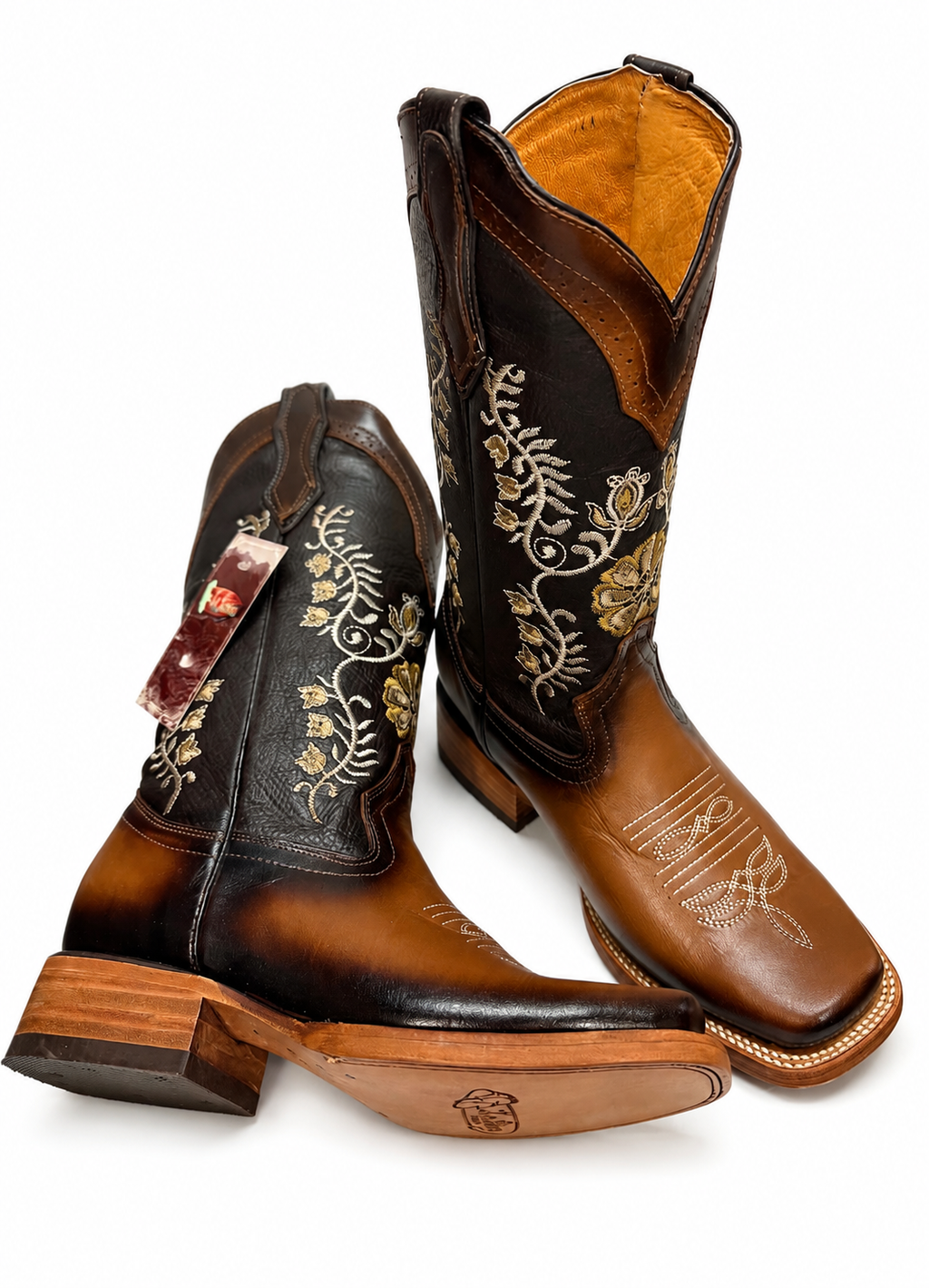 Women’s Genuine Leather Boots – Classic Casual Mid-Calf Boots with Durable Leather Sole