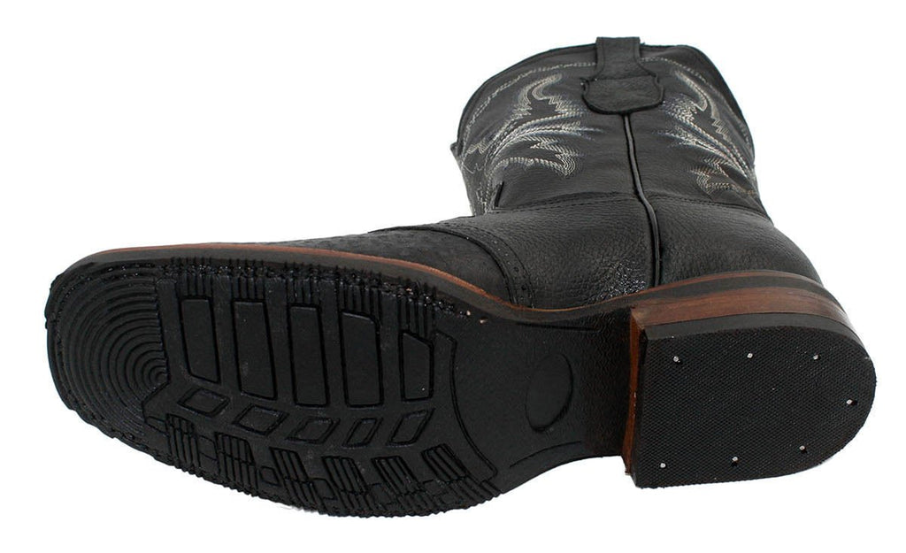 Men Cowboy Boots Genuine Cowhide Leather Crocodile Print Rodeo Boots