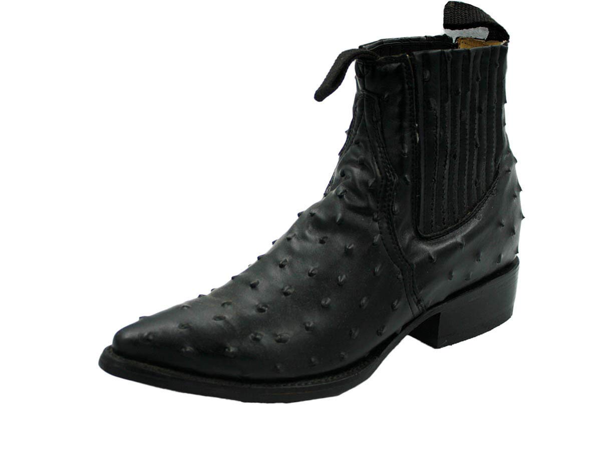 Dona Michi Men's Assorted Colors Leather Ostrich Print Cowboy Boots Style 1000 Ostrich