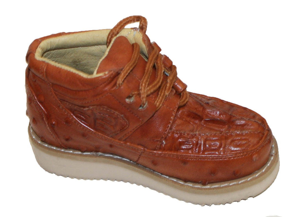 New Mens Embossed Crocodile/Ostrich Tenni Shoe Soft Sole