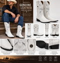 Men’s Genuine Cowhide Crocodile Belly Print 3X Cowboy Boots