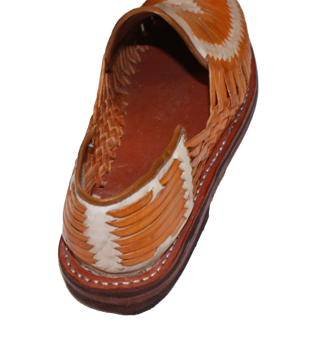 Men Genuine Authentic Leather Closed Toe Mexican huarches Sandal