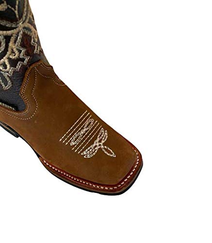 Dona Michi Kids Genuine Cowhide Leather Western Cowboy Rodeo Square Toe Handmade Bota