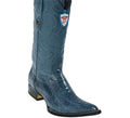 Men's Wild West Genuine Ostrich Leg Leather 3X Toe Boots Handcrafted