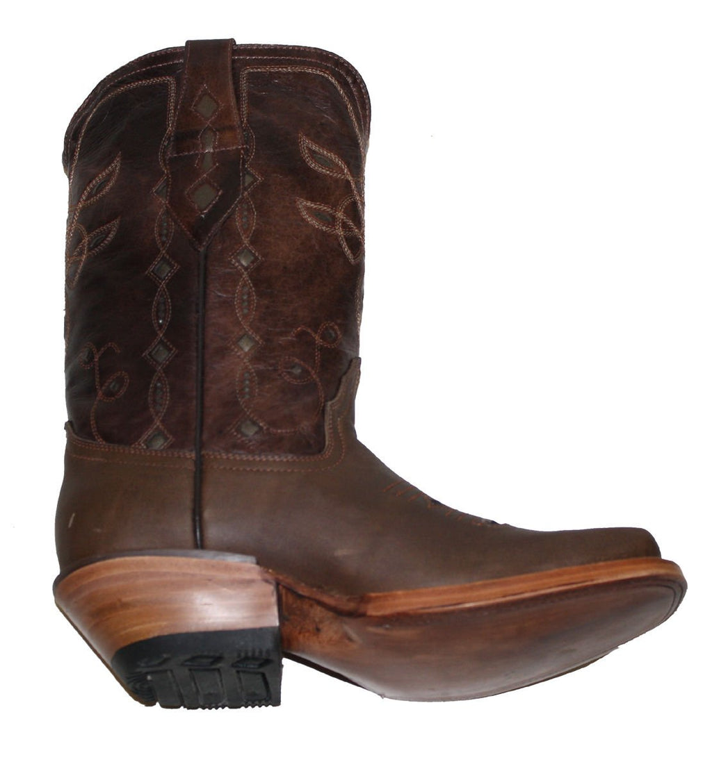 Cowgirl Western Lazer Cut Cow Hide Genuine Leather Boots