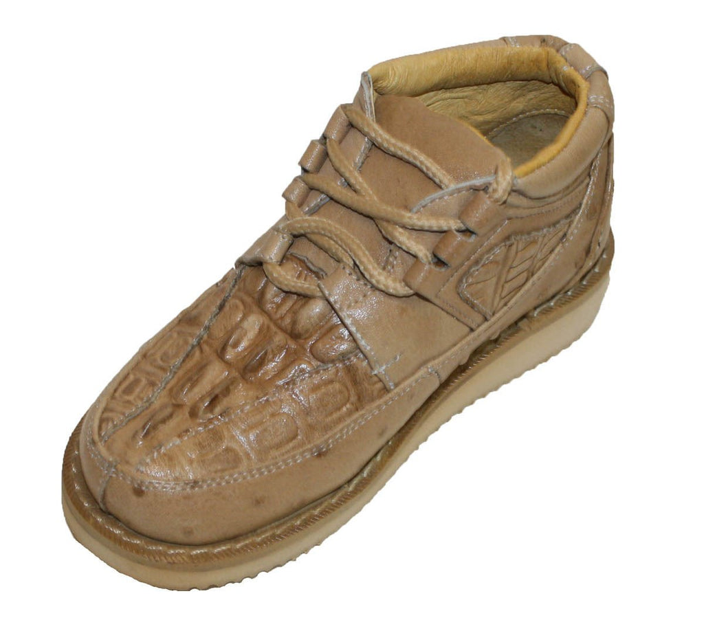 New Mens Embossed Crocodile/Ostrich Tenni Shoe Soft Sole