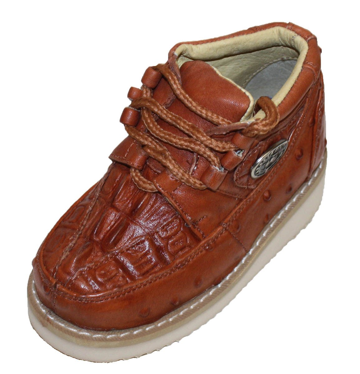 New Mens Embossed Crocodile/Ostrich Tenni Shoe Soft Sole
