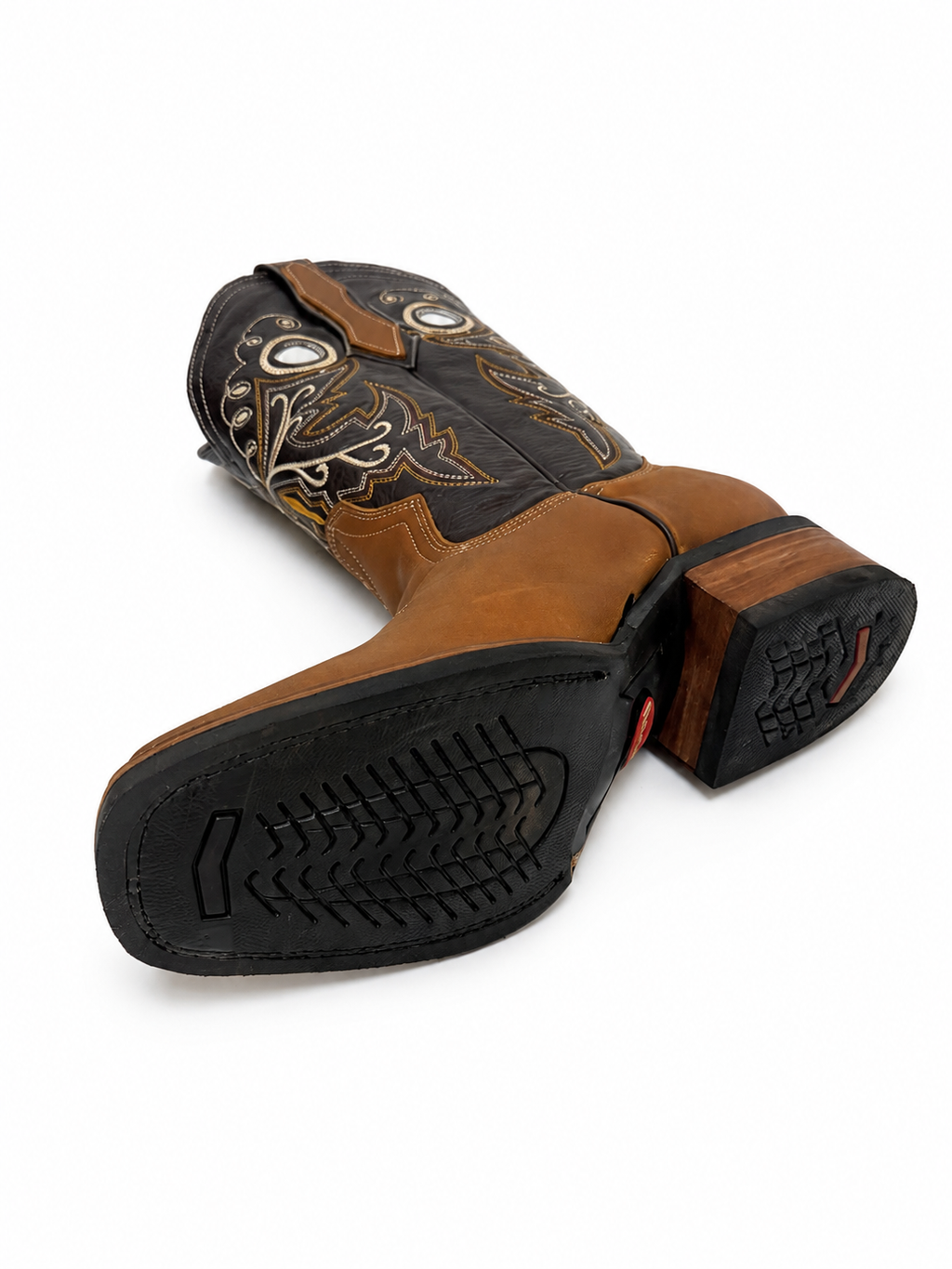 Men’s Handcrafted Genuine Leather Cowboy Rodeo Boots – Western Square Toe