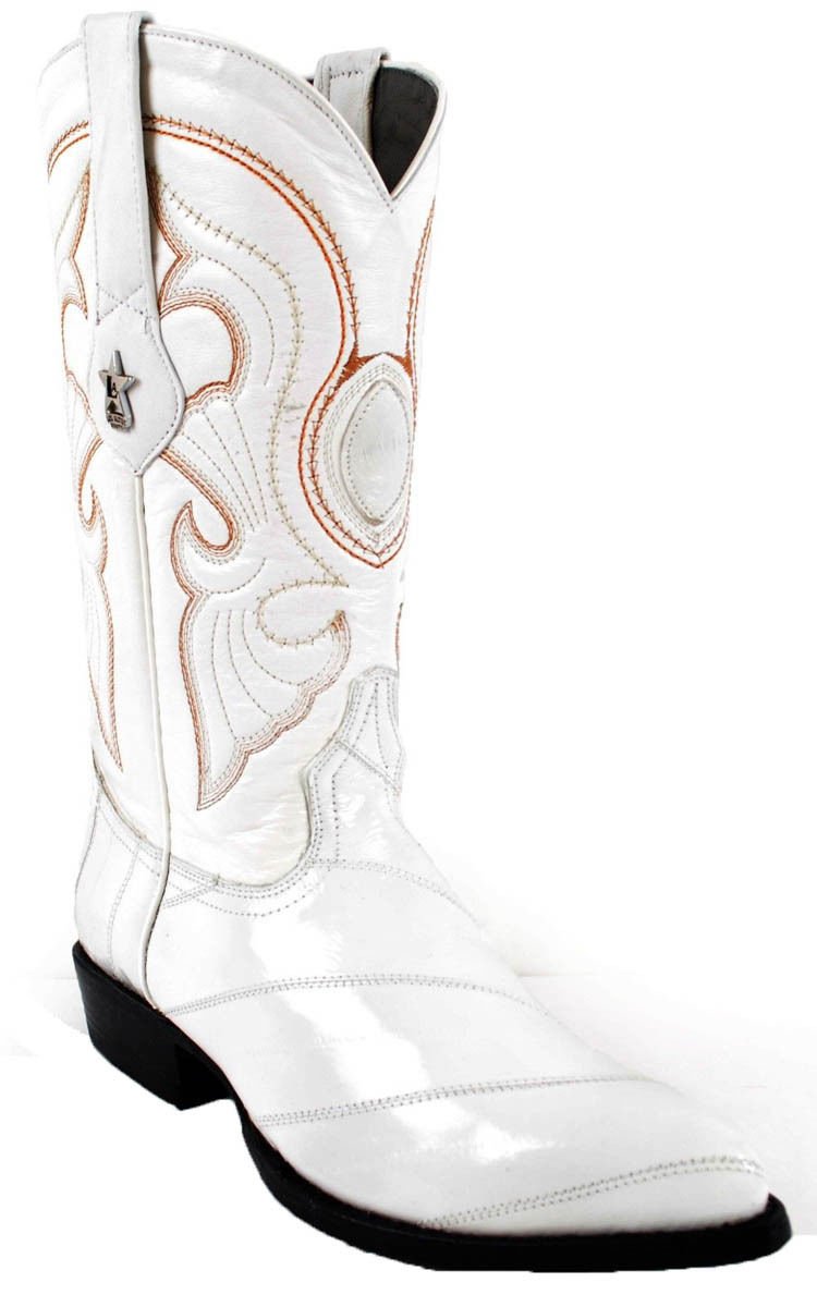 Mens Los Altos Genuine EEL Skin J Toe Handmade Trending Western Urban Boot