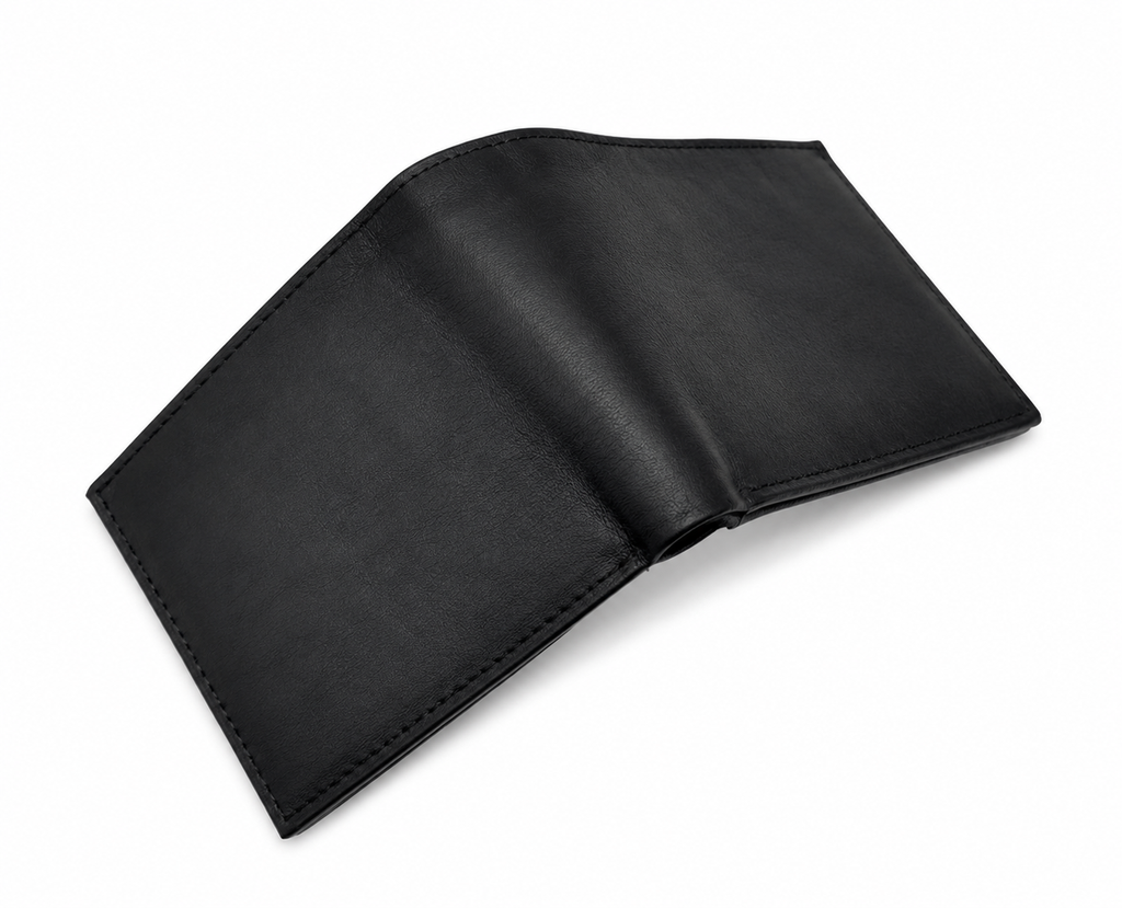 Men’s Genuine Leather Bifold Wallet with ID Window & Card Slots