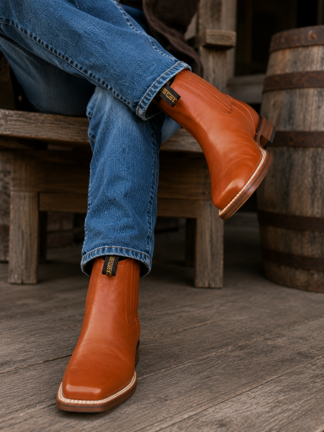 Men’s Genuine Leather Ankle Boots – Atanado Miel