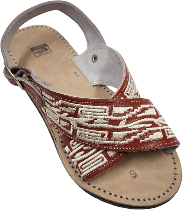 Men’s Genuine Leather Mexican Huarache Sandals – Cross-Strap Sandal