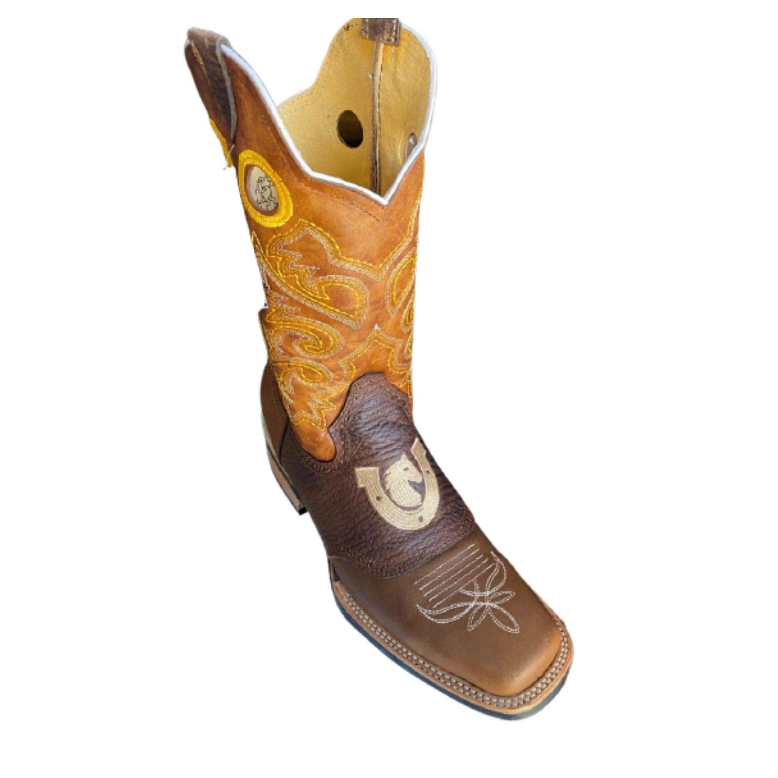 Dona Michi Men's Genuine Cowhide Western Cowboy Rodeo Boots Handcrafted