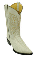 Men Genuine Cowhide Crocodile Print Leather Western Boots