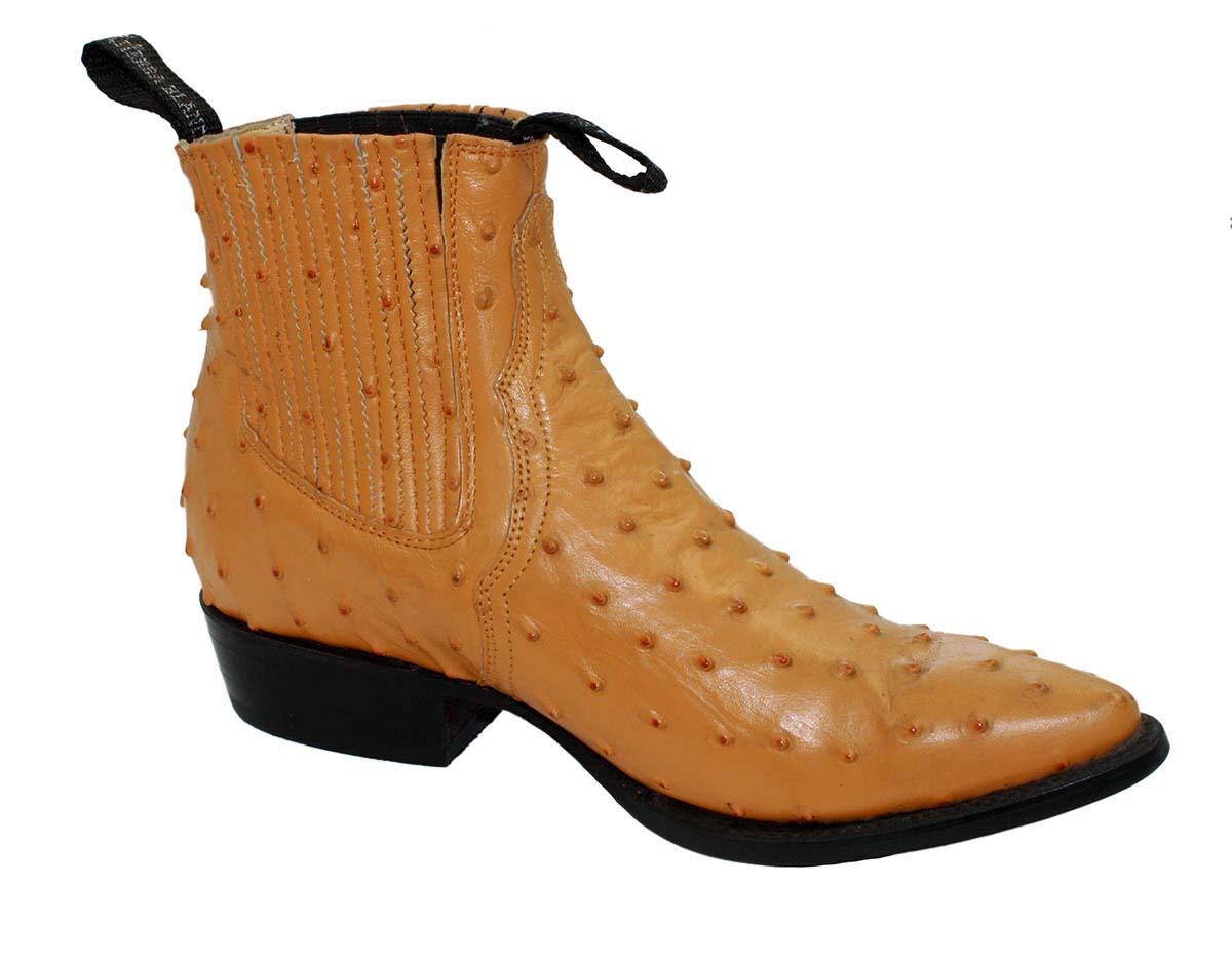 Dona Michi Men's Assorted Colors Leather Ostrich Print Cowboy Boots Style 1000 Ostrich
