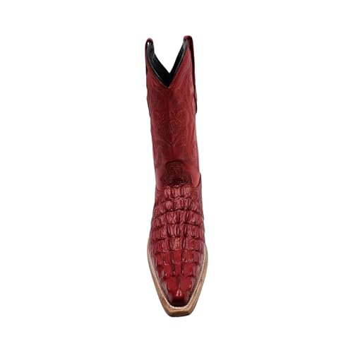 Dona Michi Men's Genuine Cowhide Crocodile Print 3X Toe Cowboy Western Boots